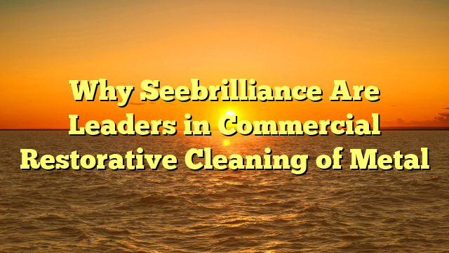 Why Seebrilliance Are Leaders in Commercial Restorative Cleaning of Metal